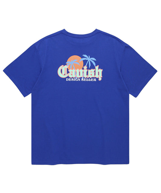 Cavish SUNSET BEACH SS TEE[BLUE]