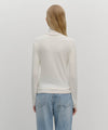 Marithé François Girbaud Women's Layered Turtle Neck Long Sleeve Light Brown