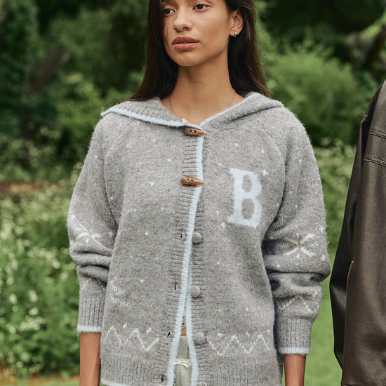 Bitter Cells Snowy Hood Cardigan