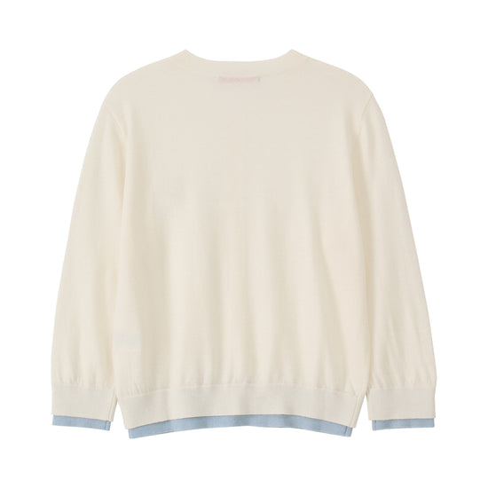 Bitter Cells Essential Layered Half Knit Cardigan