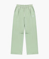 Marithé François Girbaud OUTLINE CLASSIC LOGO DYEING TUCK WIDE SWEAT PANTS mint