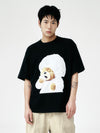 ADLV AC Bear Baby Face Snow Short Sleeve T-Shirt