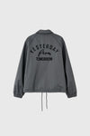 General Idea Unisex Fleece-Lined Coach Jacket [Charcoal]