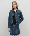 Marithé François Girbaud Women's Denim Tuck Detail Jacket
