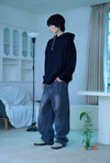 Nice Ghost Club 3Star Logo Hoodie [Black]