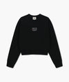 Marithé François Girbaud W Marithé Love Graphic Crop Sweatshirt Black
