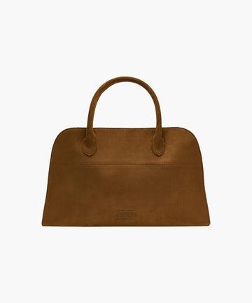 Marithé François Girbaud Classic Logo Suede Tote Bag