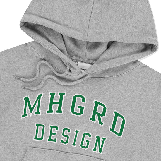 Mahagrid MHGRD APPLIQUE CROP HOODIE [GREY]