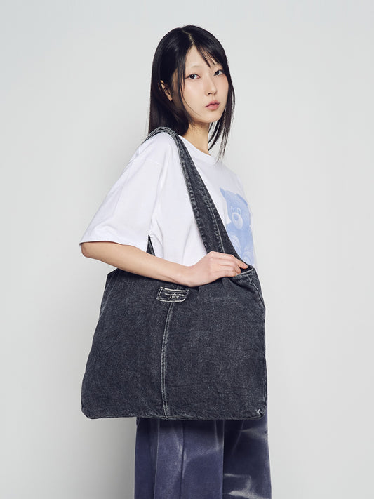 ADLV Label Point Denim Shoulder Bag