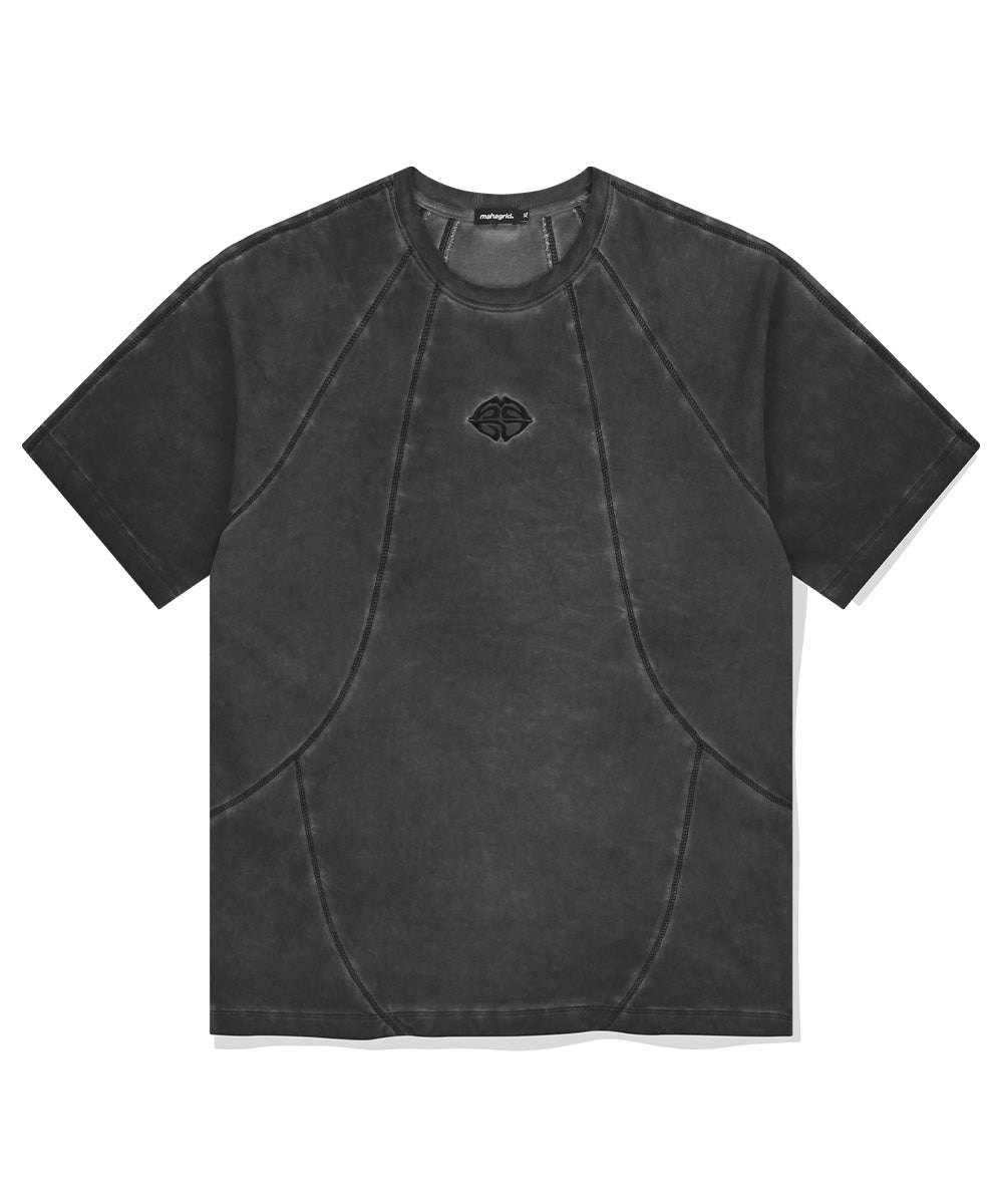 Mahagrid Curved Seam Pigment Tee
