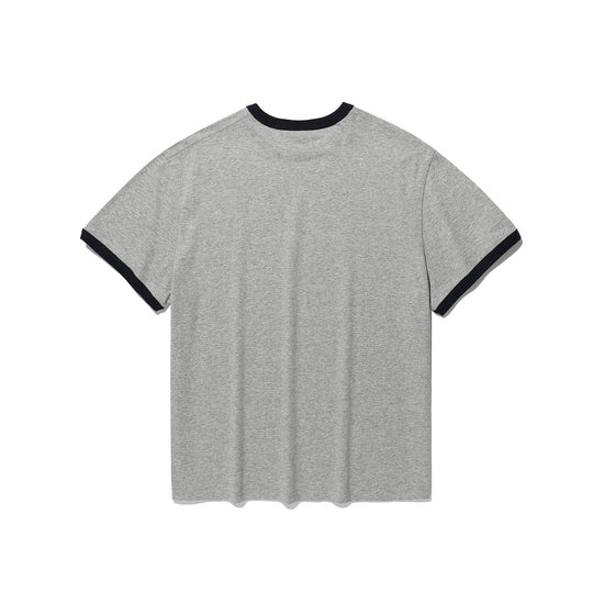Nice Ghost Club [5/26 M size pre-order] Check 3Star Basic Ringer Tee [Grey]