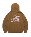 Cavish Damaged Applique Zip Up Hoodie