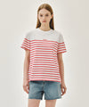 Marithé François Girbaud BLOCK STRIPE TEE