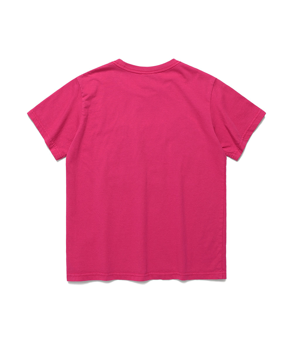 Cavish Women's Rawcut Applique Short Sleeve Tee