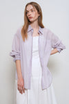 General Idea WOMAN Summer Wrinkle Sheer Shirt