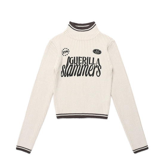 Cavish Women's Slammers Turtle Neck Knit in Ivory