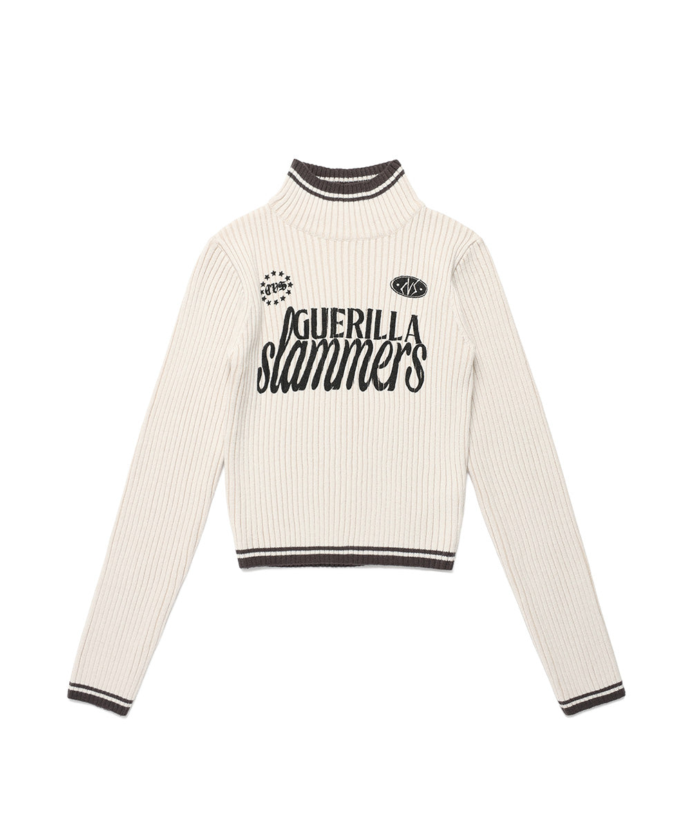 Cavish Women's Slammers Turtle Neck Knit in Ivory