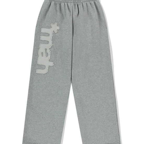 Mahagrid mah CUT OFF APPLIQUE SWEATPANT
