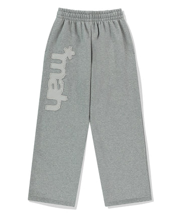 Mahagrid mah CUT OFF APPLIQUE SWEATPANT