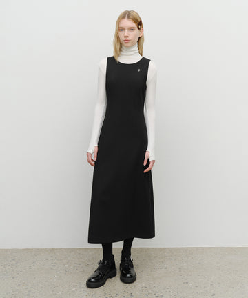 Marithé François Girbaud W Sleeveless Long Dress Black