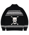 Mahagrid Skull Cowichan Knit Sweater