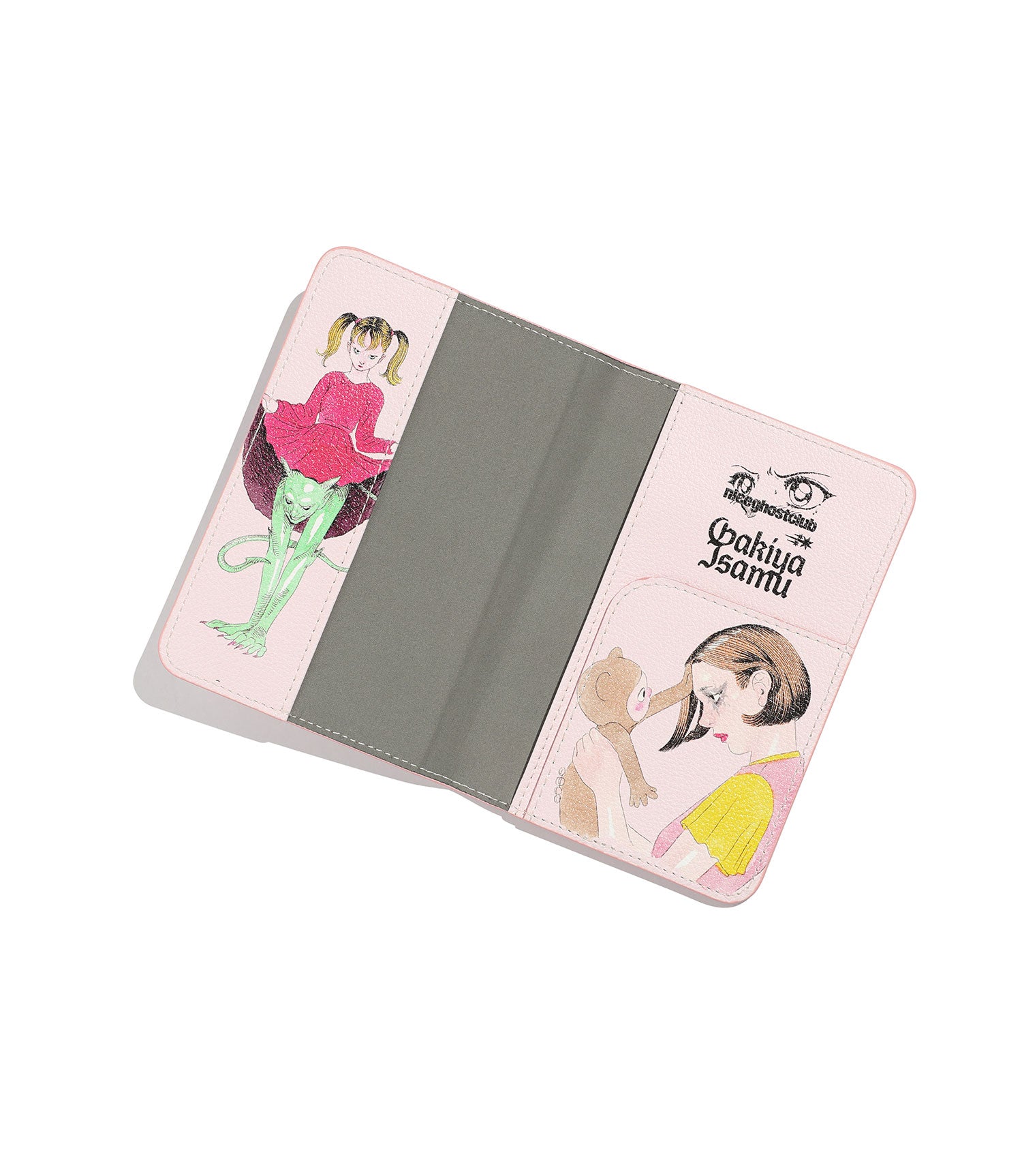 Nice Ghost Club Gakiya Isamu Passport Case [Pink]