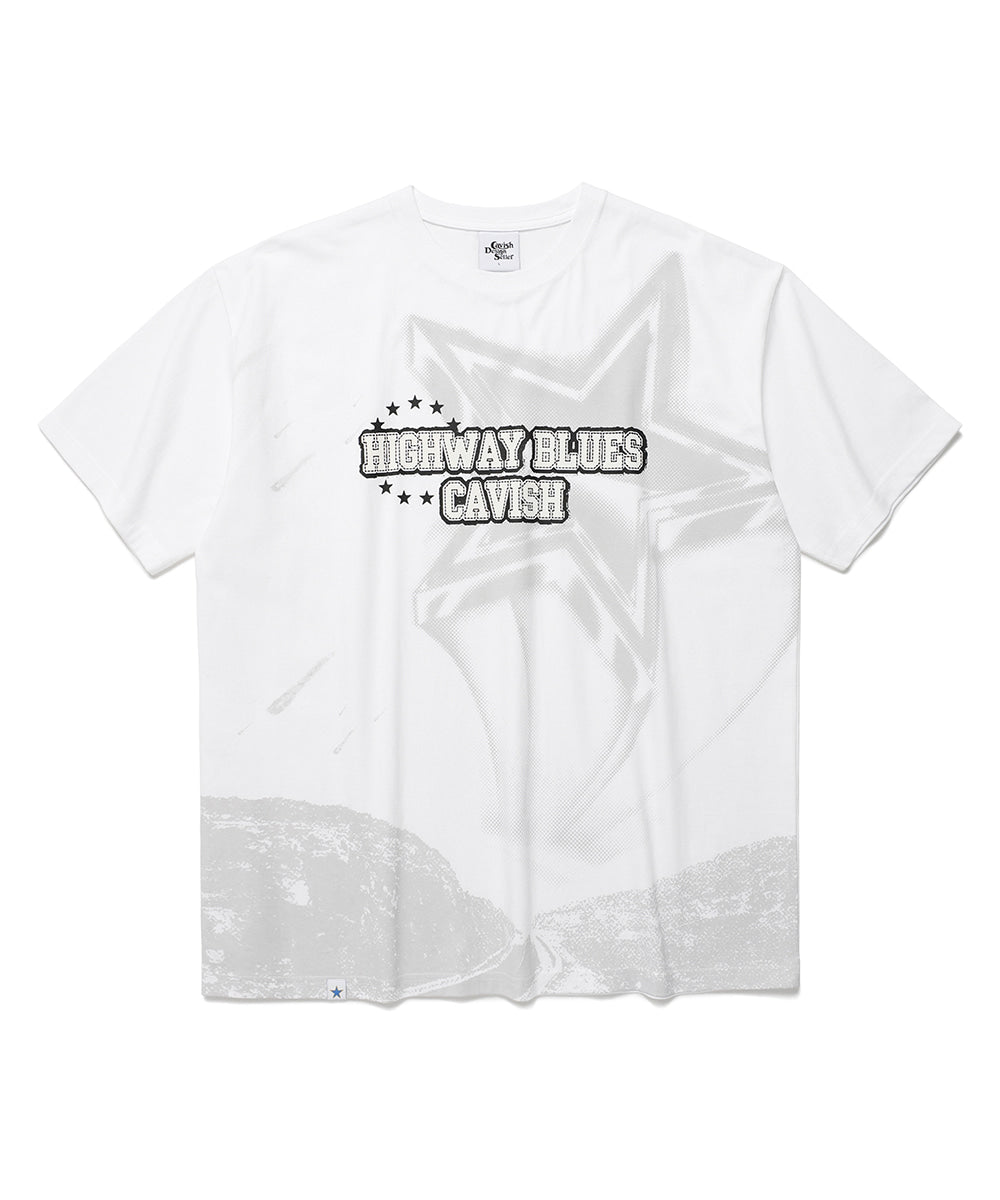 Cavish HIGHWAY SS TEE [WHITE]