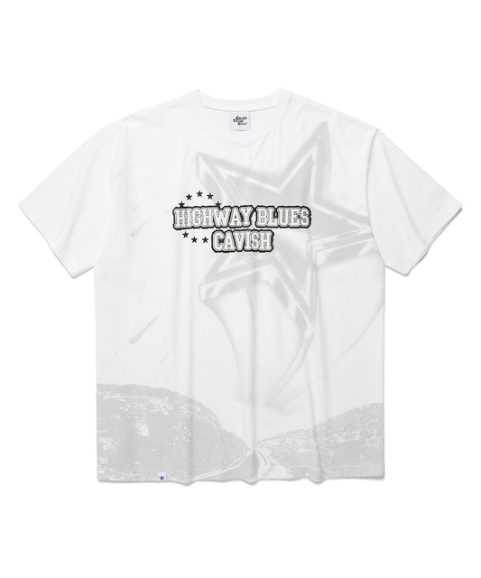 Cavish HIGHWAY SS TEE [WHITE]