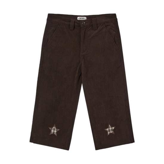 AEAE Star Patch Capri Corduroy Pants