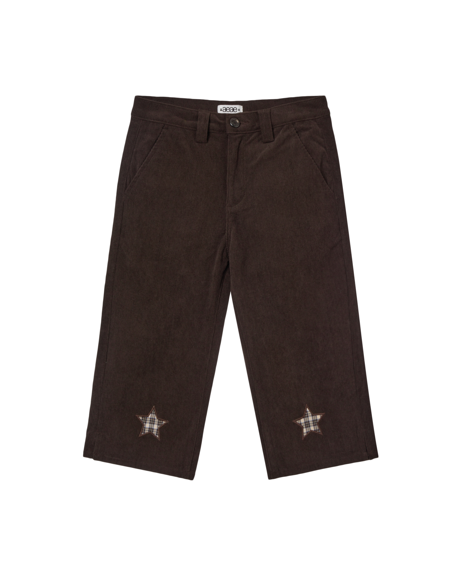 AEAE Star Patch Capri Corduroy Pants