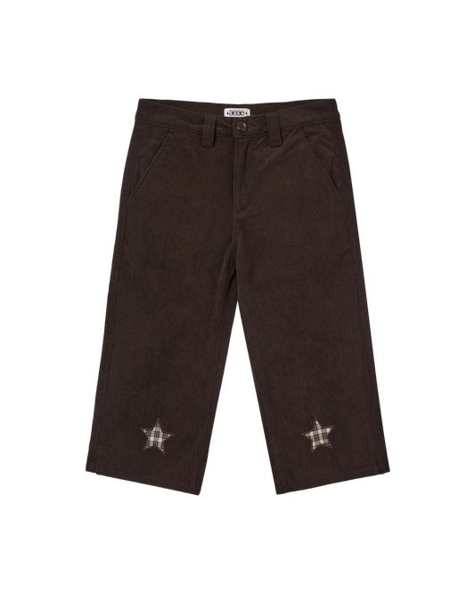 AEAE Star Patch Capri Corduroy Pants