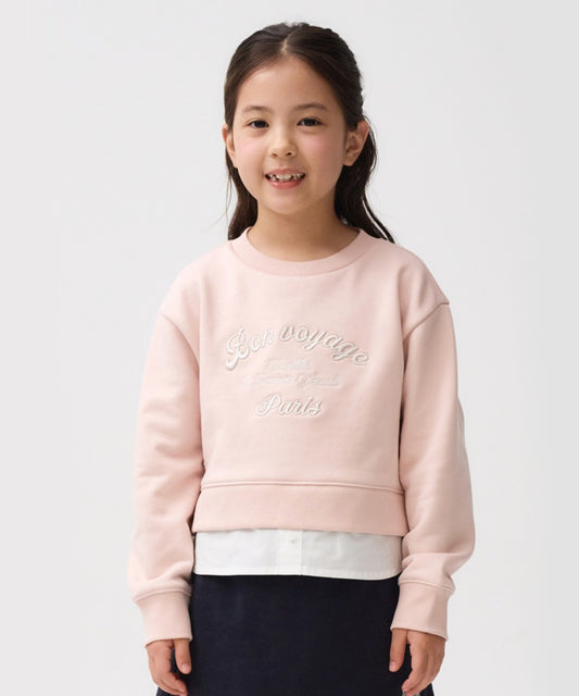Marithé François Girbaud Kids W Crop Shirt Mix Sweatshirt