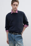 General Idea MAN Nepsa Crew Neck Pullover [NAVY]