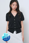 General Idea WOMAN Temperature Cut Cool Essential Half Cardigan [WHITE]