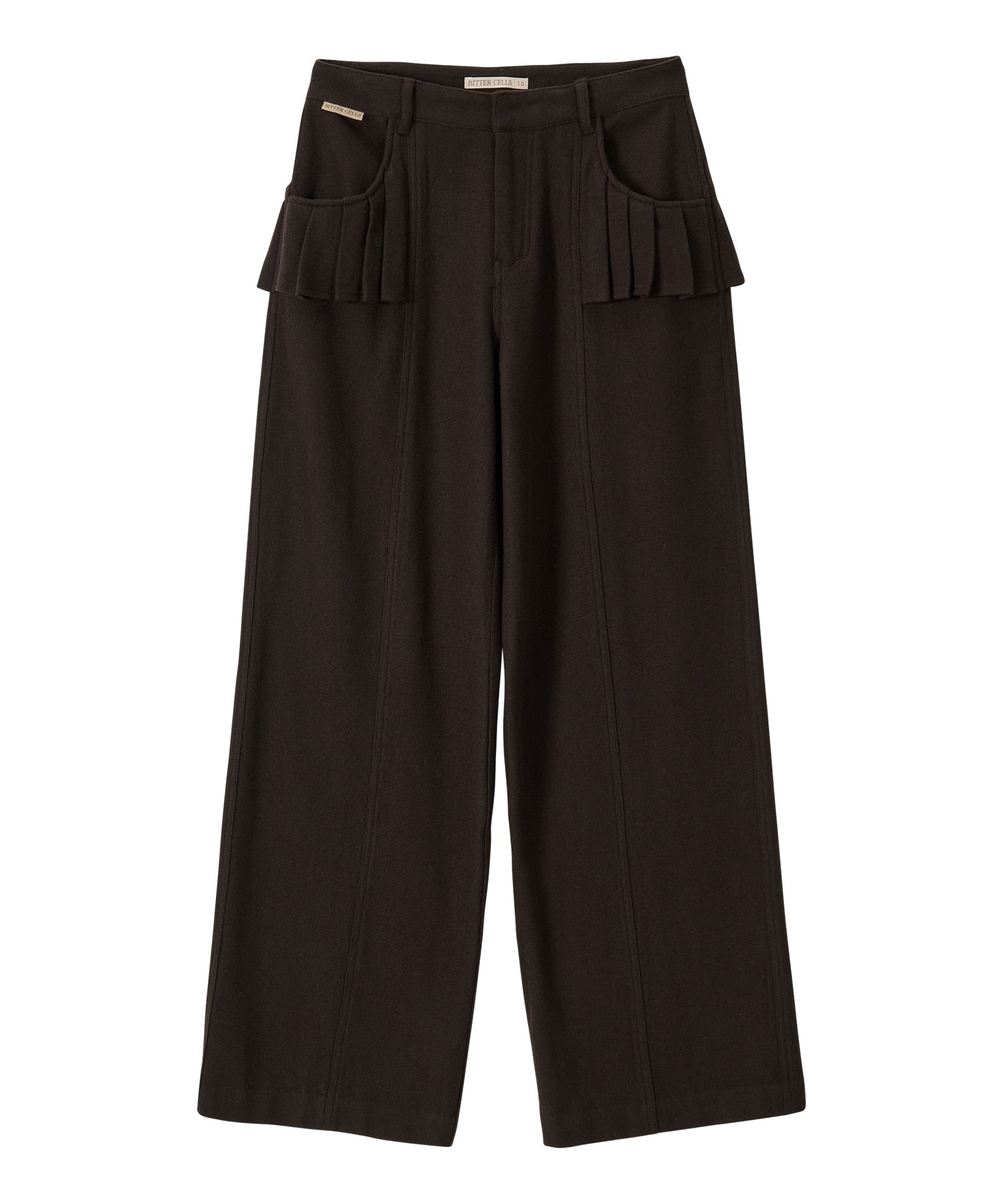 Bitter Cells Illusion Wool Wide Pants