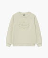 Marithé François Girbaud Enfant Embroidery Raglan Sweatshirt Ivory