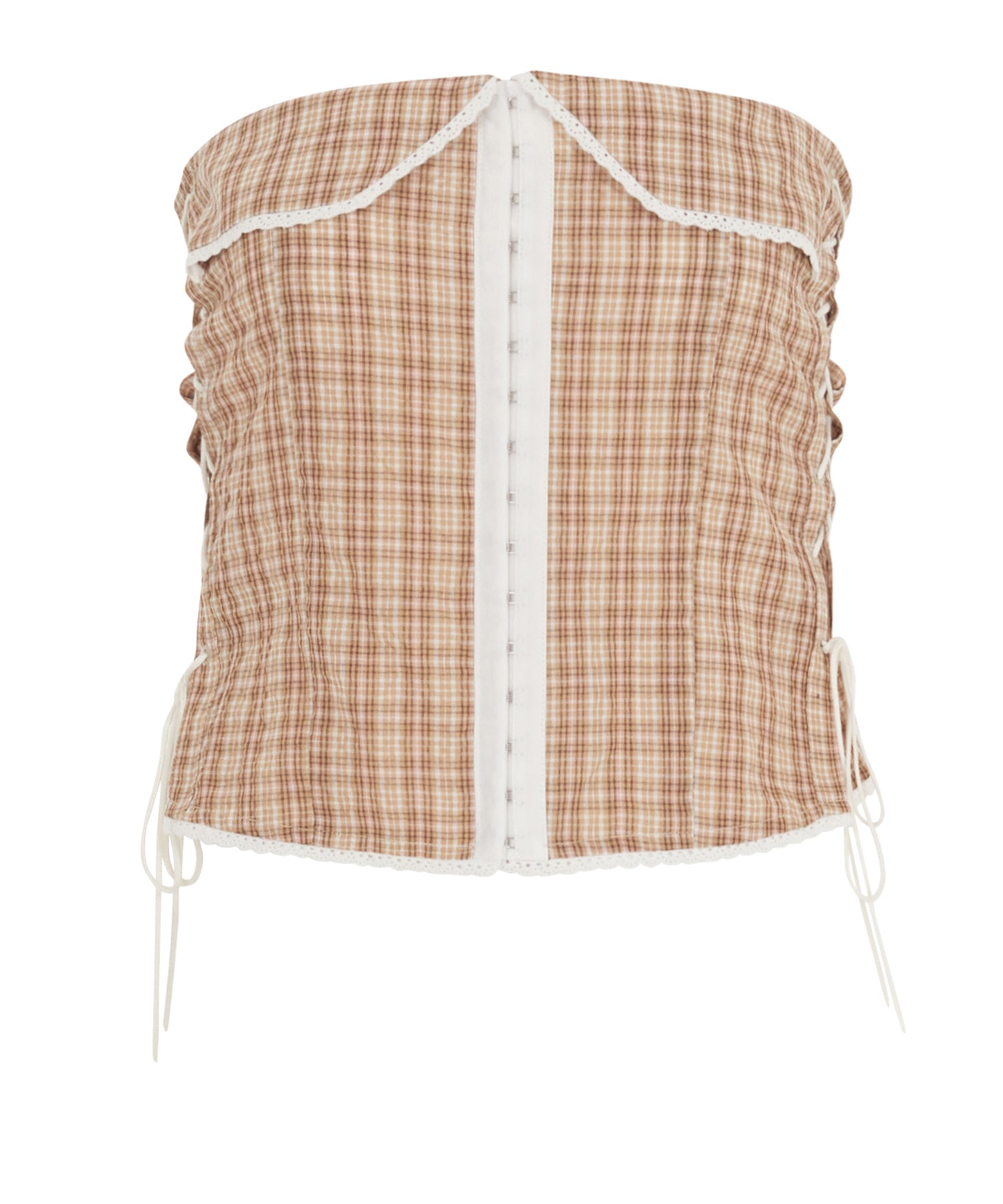 Bitter Cells Pretties Check Lace Top