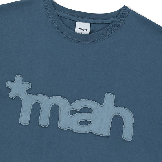 Mahagrid mah Cut Off Appliqué Tee [Blue]