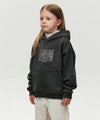 Marithé François Girbaud Kids Doodle Classic Logo Hoodie (Brushed) Dark Green