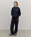 Marithé François Girbaud Crown Crest Symbol Hoodie (Brushed) Navy