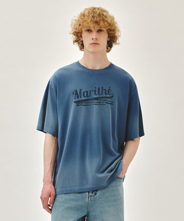 Marithé François Girbaud GRADATION DYEING OVERSIZED TEE