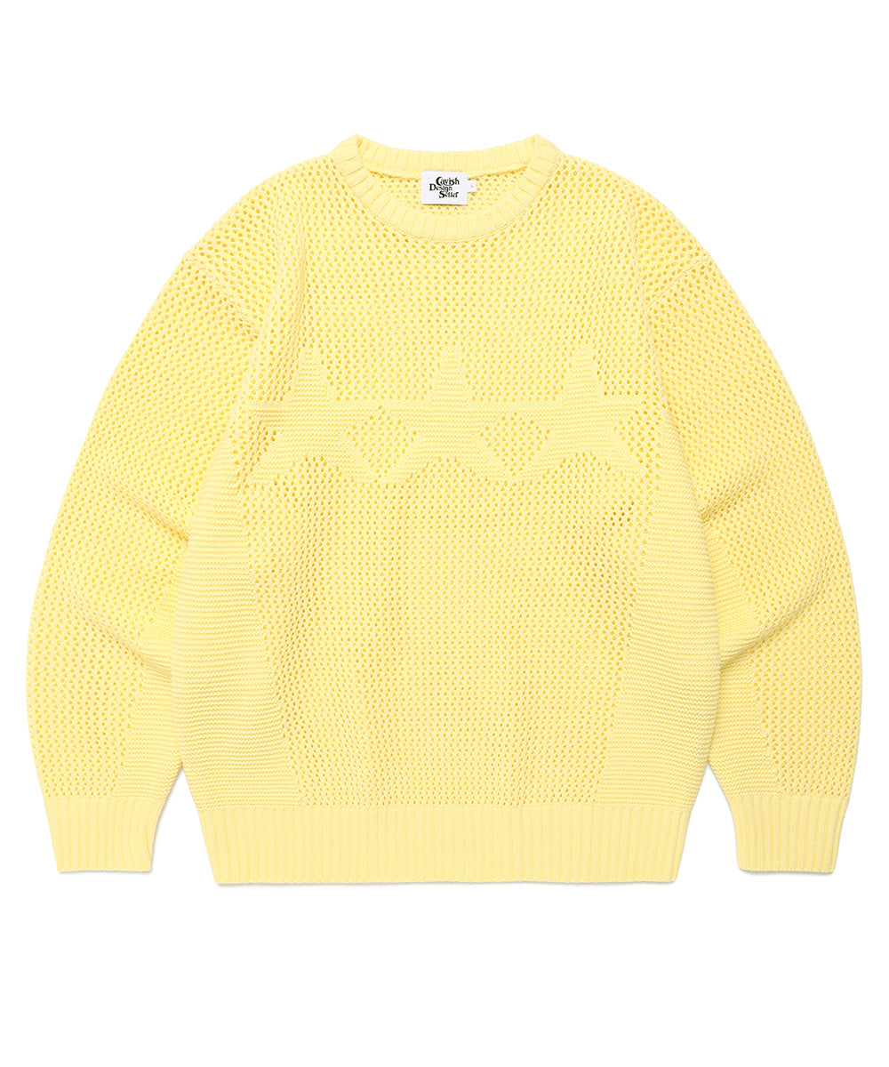 Cavish Mesh Star Knit Sweater