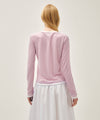 Marithé François Girbaud W RINGER STRIPE LONG SLEEVE TEE