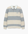 Marithé François Girbaud Classic Logo Stripe Rugby Sweatshirt Blue