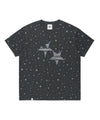 Cavish Twin Star Striped Applique Short Sleeve Tee