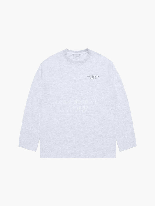ADLV Basic Logo Needlework Long Sleeve T-Shirt