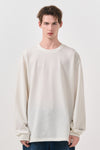 General Idea UNISEX Basic Sakariaba Long Sleeve Tee [WHITE]