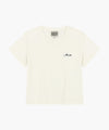 Marithé François Girbaud W SMALL LETTERING SLIM CROP TEE