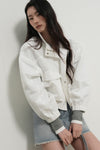General Idea WOMAN Big Pocket Semi Crop Jacket