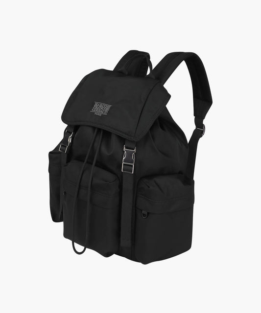 Marithé François Girbaud CLASSIC LOGO METAL BUCKLE BACKPACK black